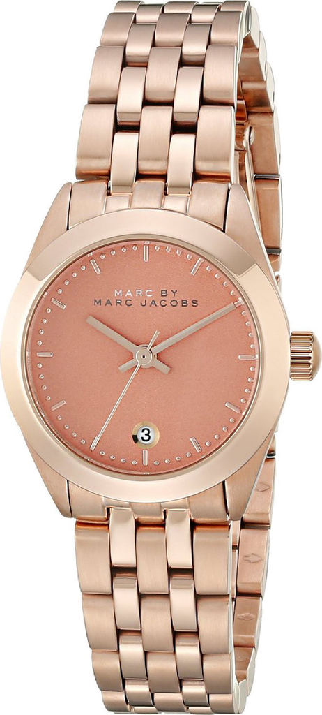 Marc Jacobs Peeker Pink Dial Rose Gold Stainless Steel Strap Watch for Women - MBM3377