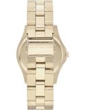 Marc Jacobs Blade Gold Dial Gold Steel Strap Watch for Women - MBM3126