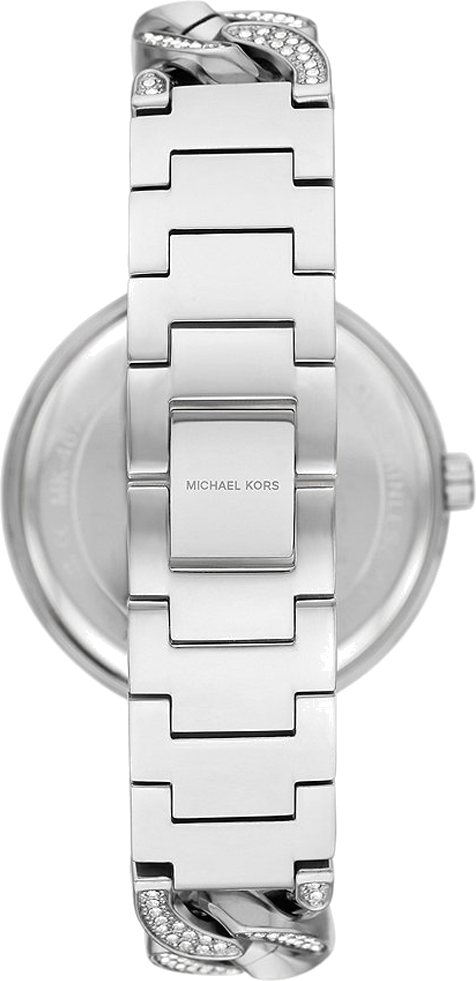 Michael Kors Catelyn Quartz Crystals Silver Dial Silver Steel Strap Watch For Women - MK4675
