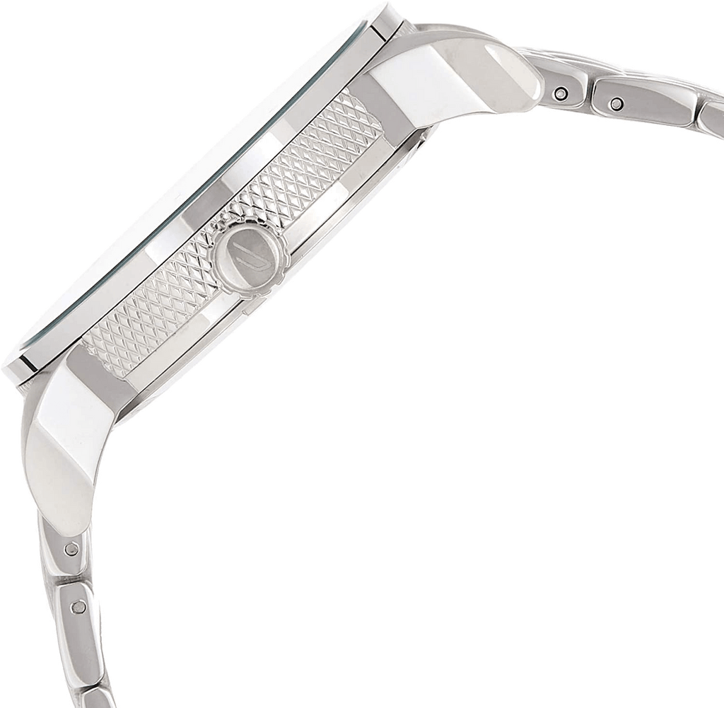 Diesel Mini Daddy Dual Time Silver Dial Stainless Steel Watch For Men - DZ7305