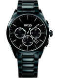 Hugo Boss Onyx Black Dial Black Steel Strap Watch for Men - 1513365