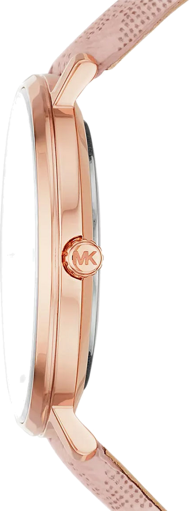 Michael Kors Pyper Quartz White Dial Pink Leather Strap Watch For Women - MK2859