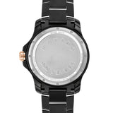 Movado 800 Series Black Dial Black Steel Strap Watch For Men - 2600162
