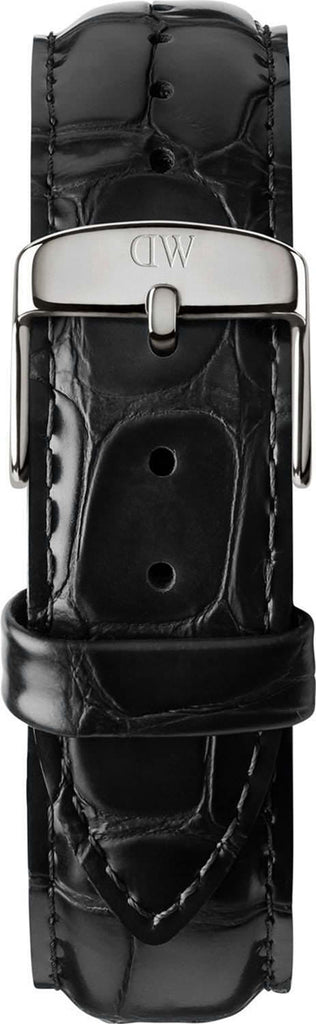 Daniel Wellington Classic Reading White Dial Black Leather Strap Watch For Men - DW00100028