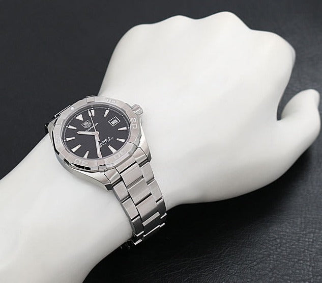 Tag Heuer Aquaracer Automatic 41mm Black Dial Silver Steel Strap Watch for Men - WAY2110.BA0928