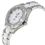 Tag Heuer Aquaracer Diamonds White Dial Two Tone Steel Strap Watch for Women - WAY131F.BA0914