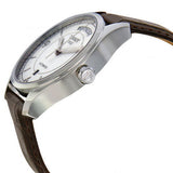 Tissot T Classic T One Automatic Silver Dial Brown Leather Strap Watch For Men - T038.430.16.037.00
