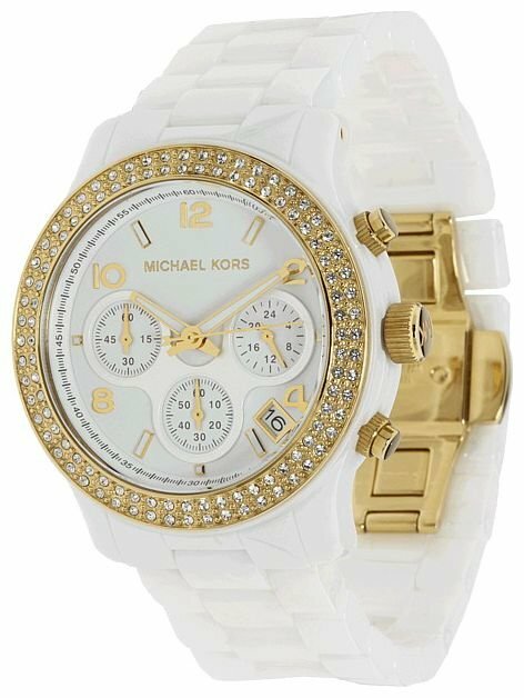 Michael Kors Runway White Dial White Steel Strap Watch for Women - MK5237