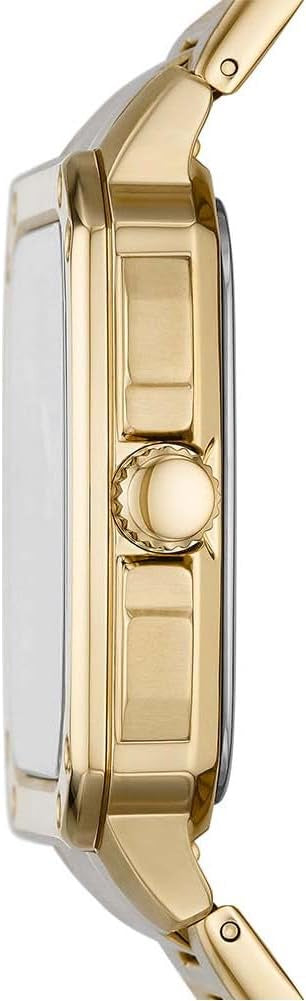 Fossil Inscription Automatic Skeleton Black Dial Gold Steel Strap Watch for Men - BQ2573