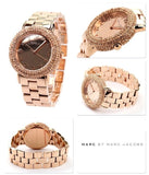 Marc Jacobs Marci Crystals Rose Gold Dial Rose Gold Steel Strap Watch for Women - MBM3192