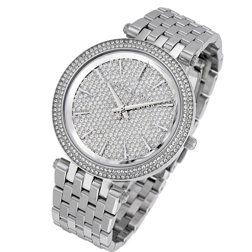 Michael Kors Darci Silver Dial Silver Steel Strap Watch for Women - MK3437