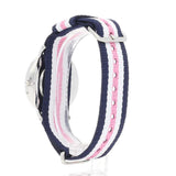 Daniel Wellington Classic Southampton White Dial Three Tone Nylon Strap Watch For Women - DW00100050