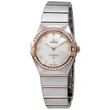 Omega Constellation Quartz Diamonds Mother of Pearl Dial Two Tone Steel Strap Watch for Women - 131.25.25.60.55.001