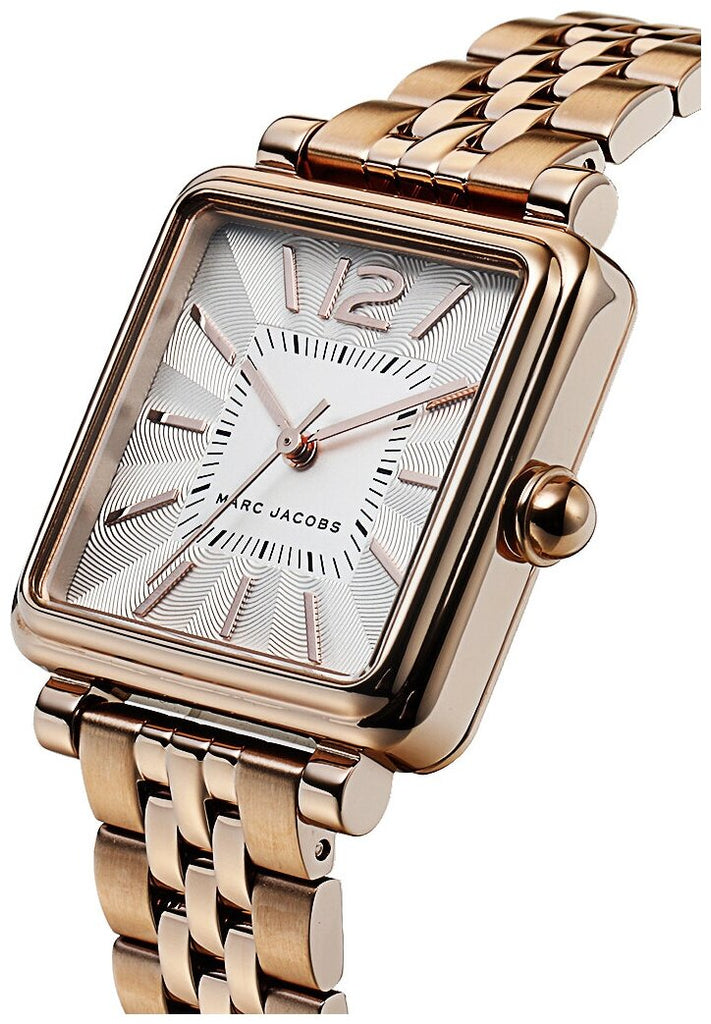 Marc Jacobs Vic Silver Dial Rose Gold Steel Strap Watch for Women - MJ3514