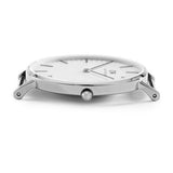 Daniel Wellington Classic Canterbury White Dial Two Tone NATO Strap Watch For Women - DW00100051