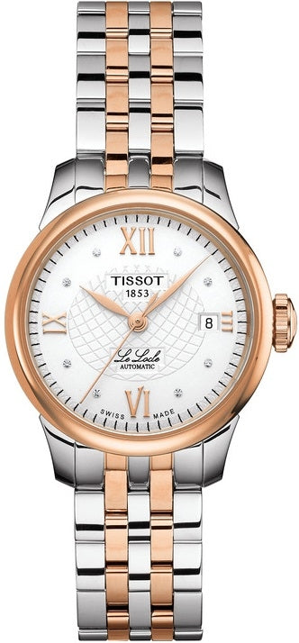 Tissot Le Locle Automatic Small Lady Silver Dial Two Tone Steel Strap Watch For Women - T41.2.183.33