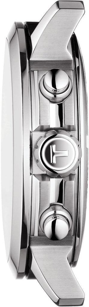 Tissot PRC 200 Chronograph Quartz Blue Dial Silver Steel Strap Watch For Men - T114.417.11.047.00