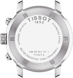 Tissot PRC 200 Chronograph Quartz Blue Dial Silver Steel Strap Watch For Men - T114.417.11.047.00