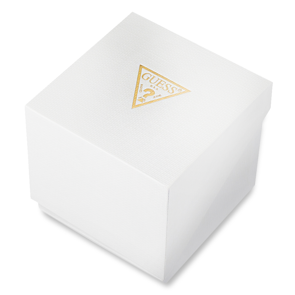 Guess Phoenix Analog White Dial White Silicone Strap Watch for Men - GW0720G1