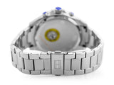 Tommy Hilfiger Luke Chronograph Black Dial Silver Steel Strap Watch for Men - 1791104