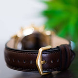 Fossil Neutra Chronograph Brown Dial Brown Leather Strap Watch for Men - FS5763