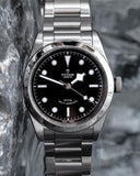 Tudor Black Bay Automatic Black Dial Silver Steel Strap Watch for Men - M79540-0001