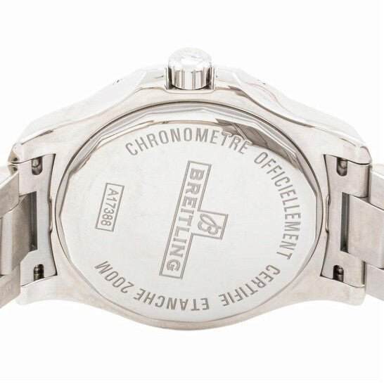 Breitling Colt Automatic 44mm Blue Dial Silver Steel Strap Mens Watch - A1738811/C906/173A