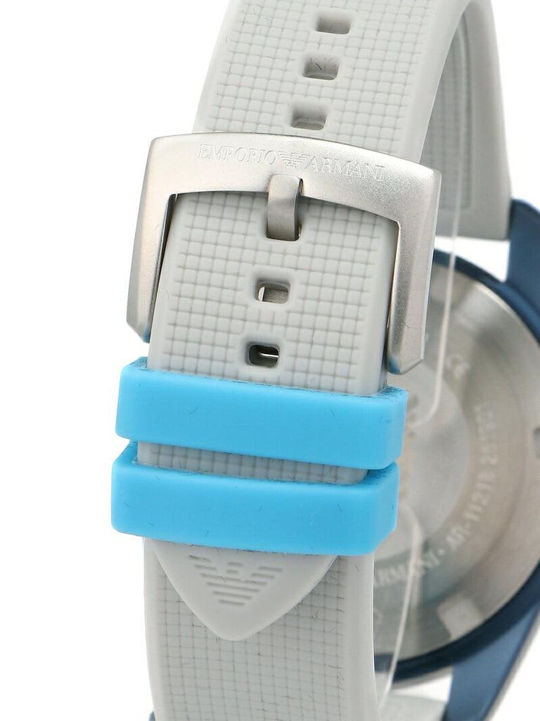 Emporio Armani Sigma Analog Orange Dial Grey Silicone Strap Watch For Men - AR11218