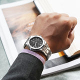 Maurice Lacroix Aikon Automatic Black Dial Silver Steel Strap Watch For Men - AI6008-SS002-330-1