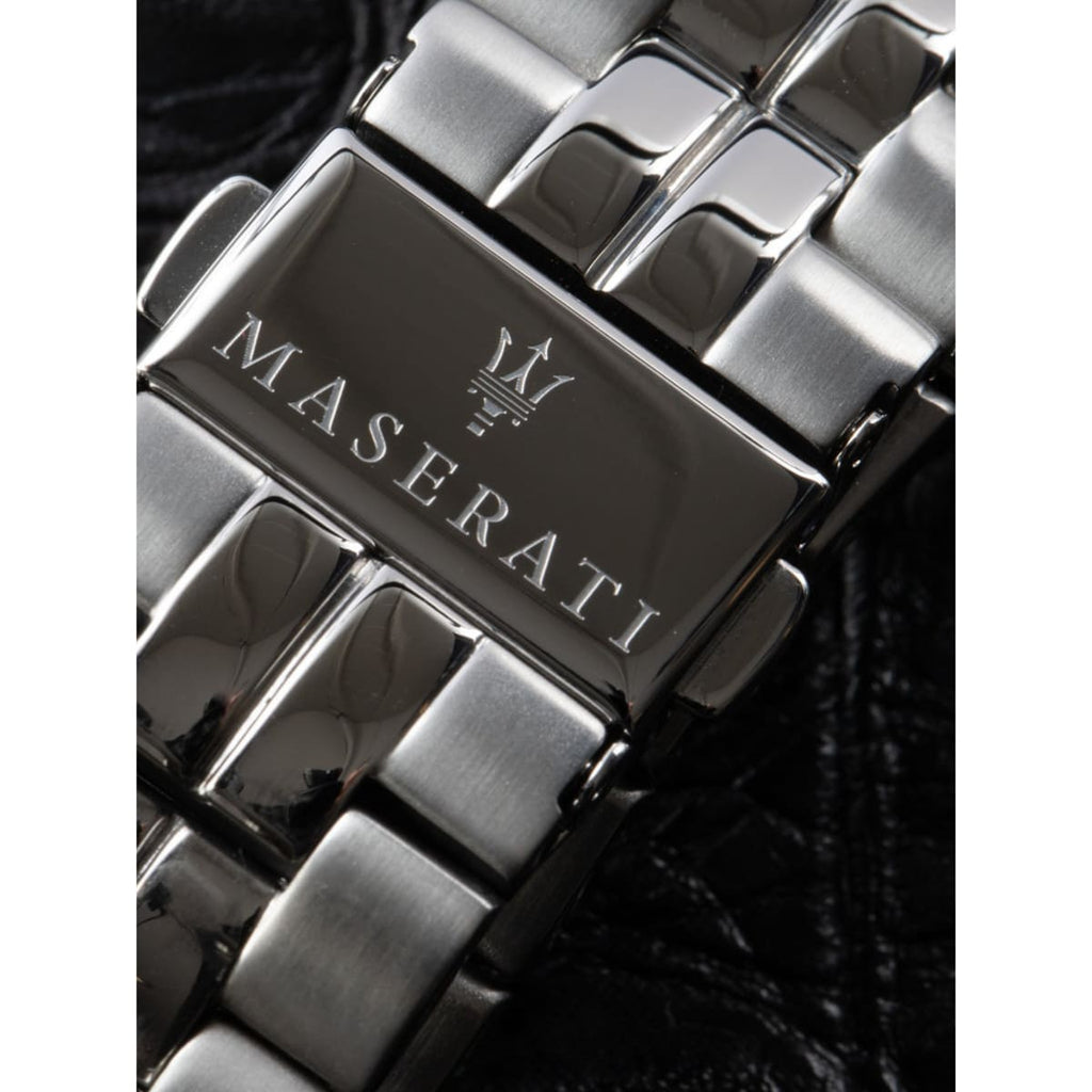 Maserati Ricordo Automatic Gray Dial Silver Steel Strap Watch For Men - R8823133003
