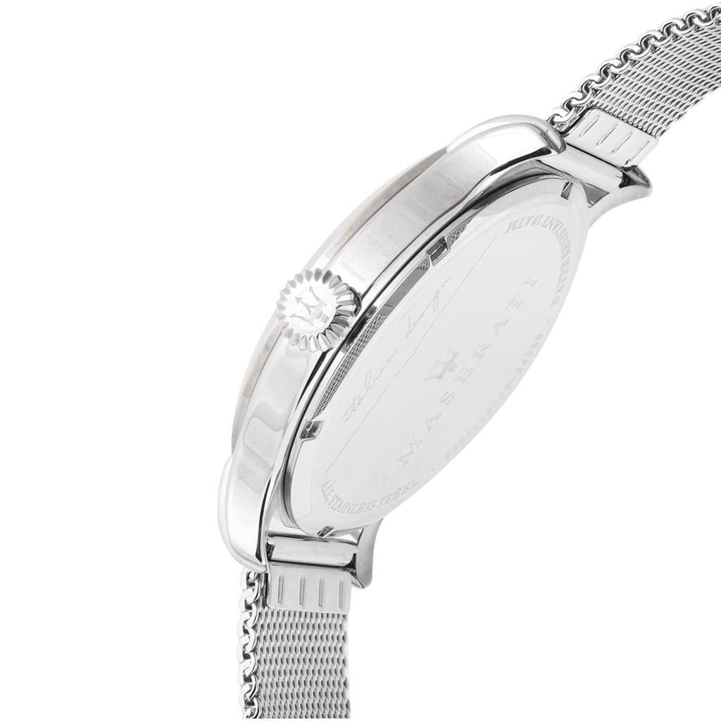 Maserati Epoca Grey Dial Grey Mesh Bracelet Watch For Men - R8853118002