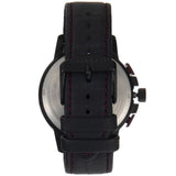 Maserati Ingegno Chronograph Black Dial Black Leather Strap Watch For Men - R8871619003