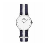 Daniel Wellington Classy Glasgow White Dial Two Tone NATO Strap Watch For Women - DW00100074