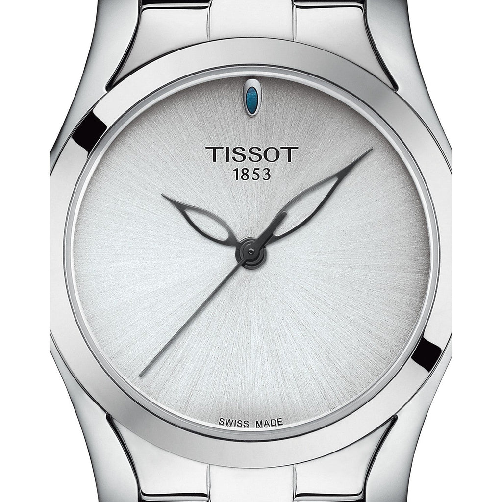 Tissot T Wave Silver Dial Silver Steel Strap Watch For Women - T112.210.11.031.00