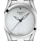 Tissot T Wave Silver Dial Silver Steel Strap Watch For Women - T112.210.11.031.00