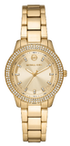 Michael Kors Tibby Pave Gold Dial Gold Steel Strap Watch for Women - MK1057