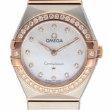 Omega Constellation Quartz Diamonds Mother of Pearl Dial Two Tone Steel Strap Watch for Women - 131.25.25.60.55.001