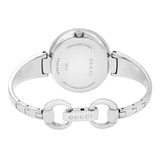 Gucci Guccissima Black Dial Silver Steel Strap Watch For Women - YA134301