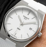 Tissot PRX 40 White Dial White Rubber Strap Watch For Men - T137.410.17.011.00