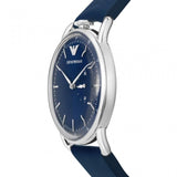Emporio Armani Aviator Quartz Blue Dial Blue Leather Strap Watch For Men - AR11335