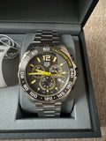 Tag Heuer Formula 1 Chronograph Grey Dial Silver Steel Strap Watch for Men - CAZ101AG.BA0842