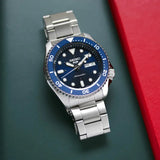 Seiko 5 Sports Automatic Analog Blue Dial Silver Steel Strap Watch For Men - SRPD51K1