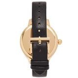 Tory Burch Collins White Dial Black Leather Strap Watch for Women - TBW1205