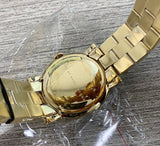 Marc Jacobs Amy Blue Dial Gold Steel Strap Watch for Women - MBM3220