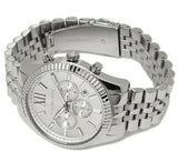 Michael Kors Lexington Silver Dial Silver Steel Strap Watch for Men - MK8405