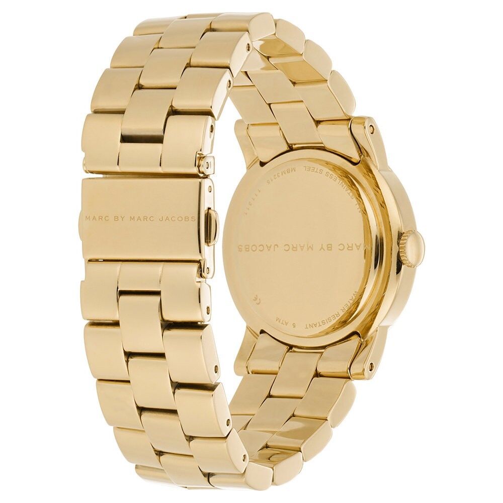 Marc Jacobs Amy Dexter Gold Dial Gold Steel Strap Watch for Women - MBM3215