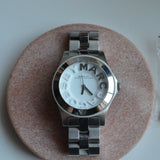 Marc Jacobs Rivera Silver Dial Silver Steel Strap Watch for Women - MBM3133
