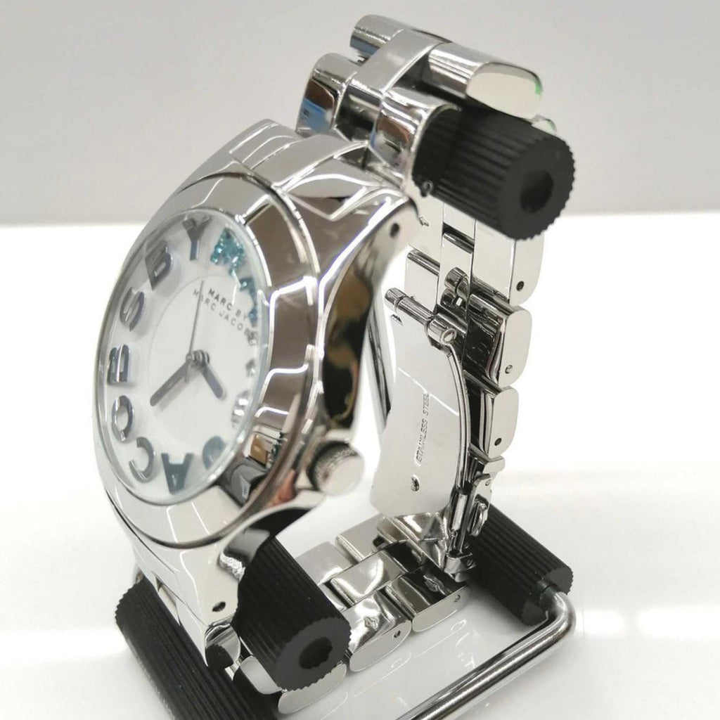 Marc Jacobs Rivera White Dial Silver Steel Strap Watch for Women - MBM3136