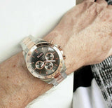 Hugo Boss Ikon Grey Dial Two Tone Steel Strap Watch for Men - 1513339