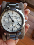 Burberry The City White Dial Silver Steel Strap Watch for Men - BU9750